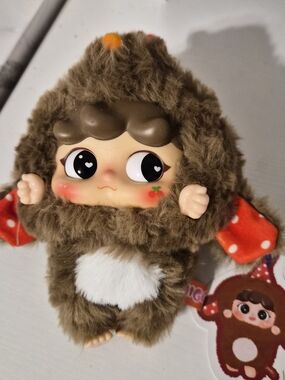 Migo Brown Fuzzy Plush, Blindbox Opened, No Box